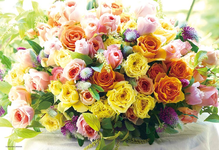 花藝 - 溫暖系玫瑰花 300塊 (26×38cm)