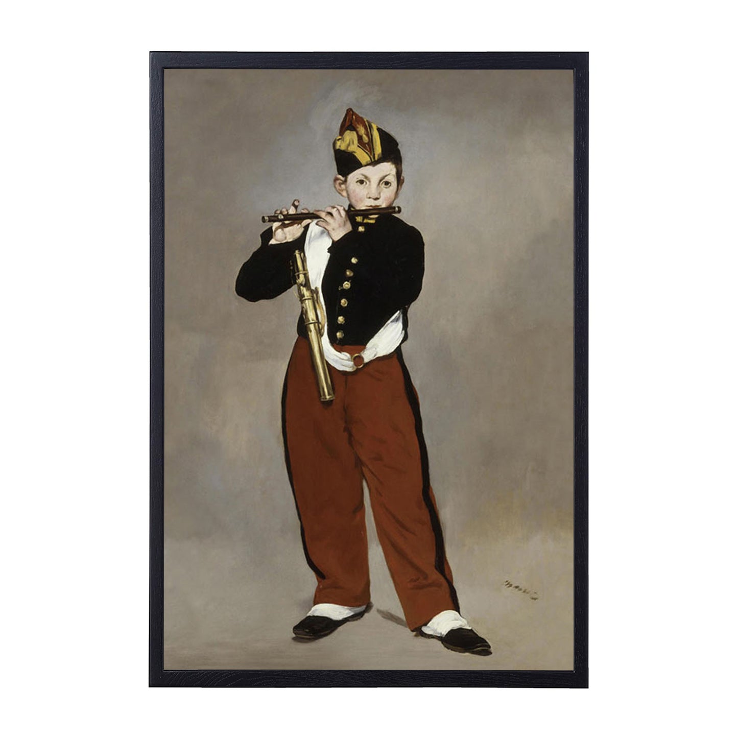 厚實平角實木框 黑色 - 18.2×25.7cm