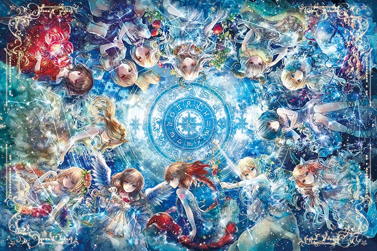 (夜光) Onineko - 十二星座少女 1000塊 (50×75cm)