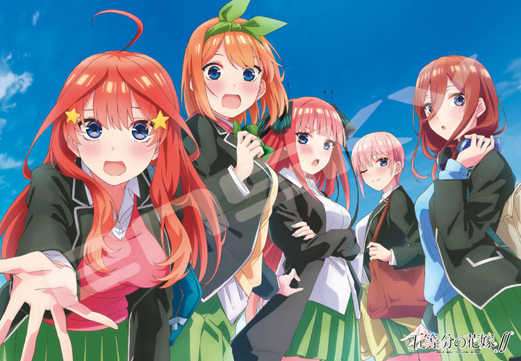 五等分的新娘 - 五位女主角 1000塊 (51×73.5cm)