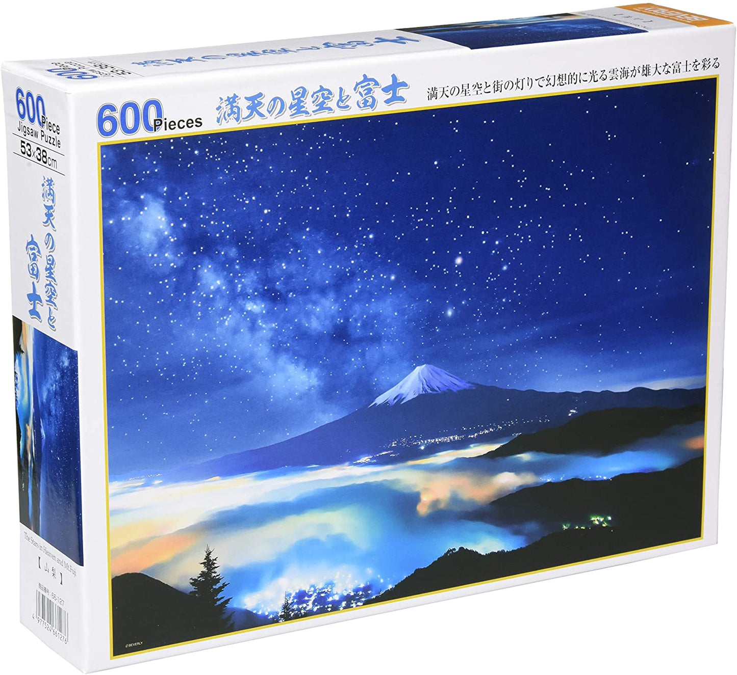 日本風景 - 滿天星和富士山 600塊 (38×53cm)