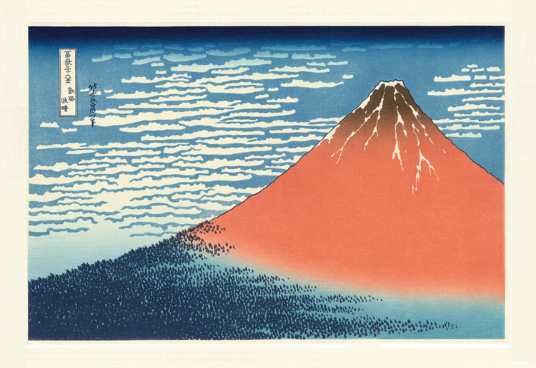 葛飾北齋 - 凱風快晴 1000塊 (50×75cm)