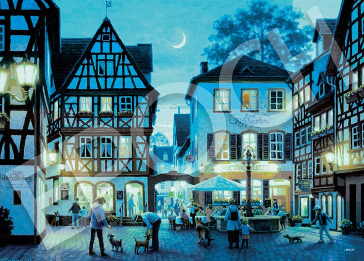 (夜光) 笹倉鐵平 - 散步的時間 500塊 (38×53cm)