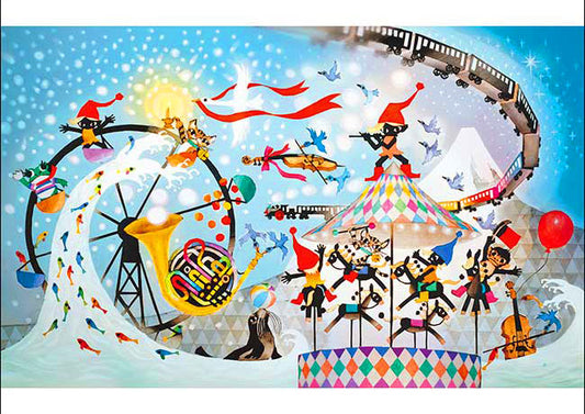 藤城清治 - 夢幻樂園 500塊 (38×53cm)