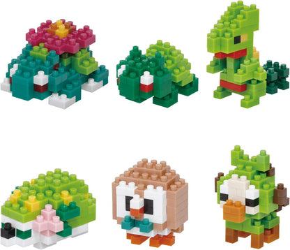 Nanoblock - 迷你寵物小精靈 草系 (6件裝)