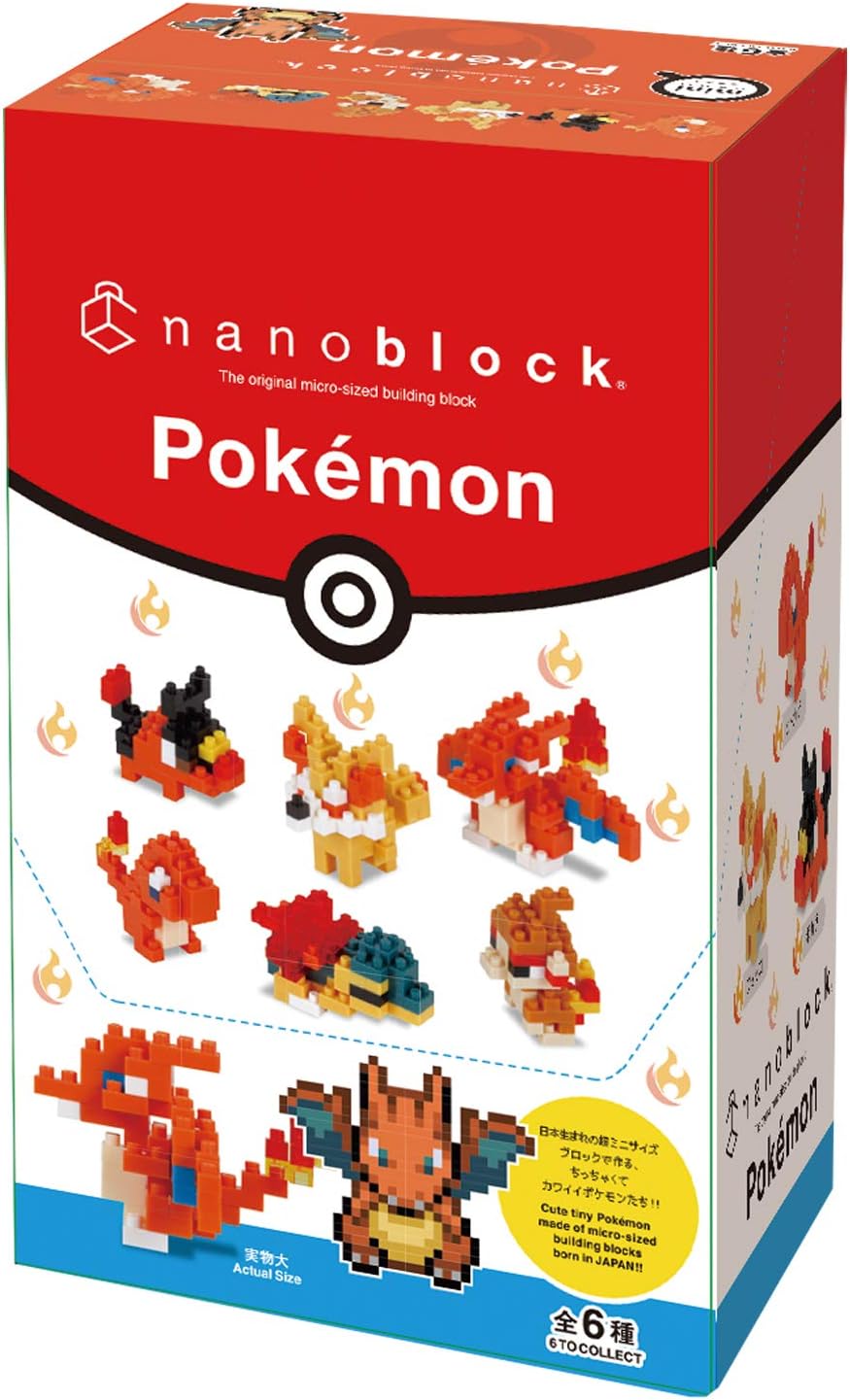 Nanoblock - 迷你寵物小精靈 火系 (6件裝)