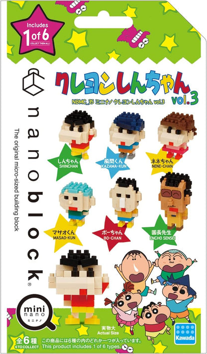 Nanoblock - 迷你蠟筆小新 vol.3 ( 6件裝)