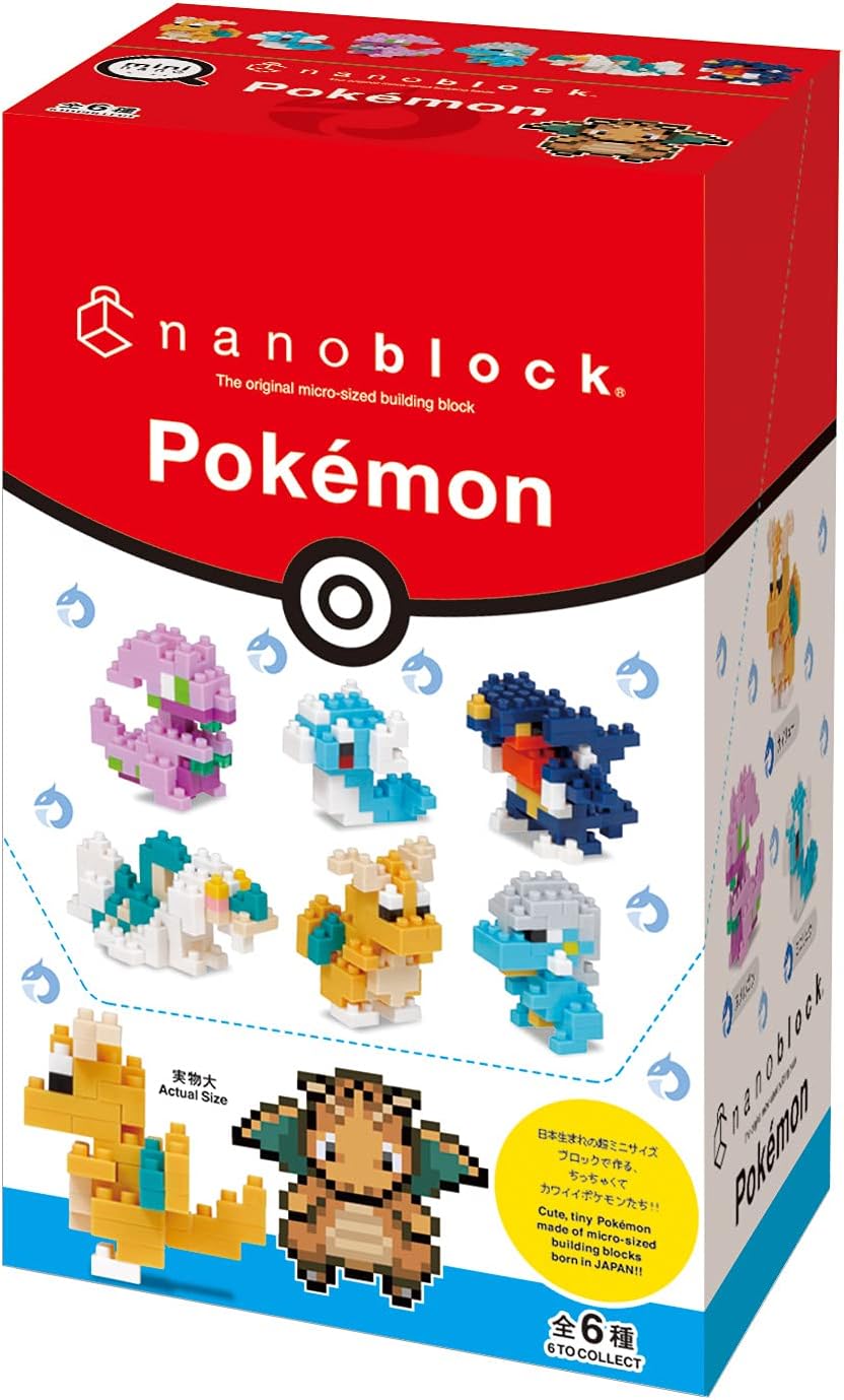 Nanoblock - 迷你寵物小精靈 龍屬性 (6件裝)