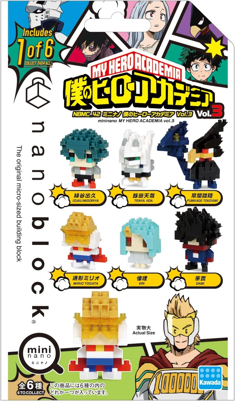 Nanoblock - 迷你我的英雄學院 vol. 3 ( 6件裝)
