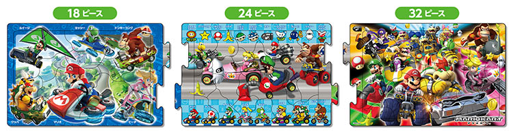 兒童向 - Super Mario  瑪利奥賽車 18/24/32塊 (16.5×74cm)