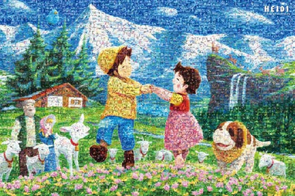 (馬賽克) 飄零燕 - 牧場之舞 1000塊 (50×75cm)