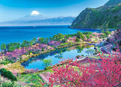 日本風景 - 富士山上桃花盛開 500塊 (38×53cm)