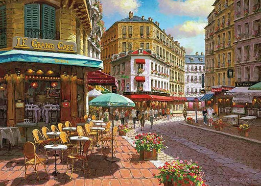 Sam Park - 巴黎咖啡館街 500塊 (38×53cm)