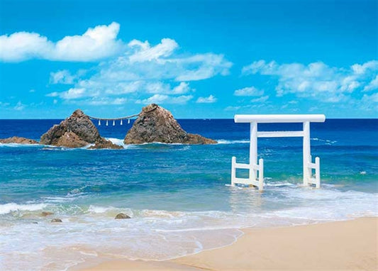 日本風景 - 糸島 白鳥居與夫妻石 500塊 (38×53cm)