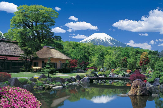 日本風景 - 平靜忍野富士 1000塊 (50×75cm)