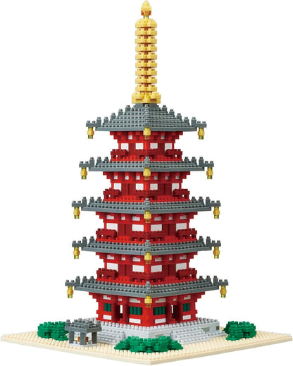Nanoblock - 五重塔 Deluxe (15.2×15.2×30.5cm)
