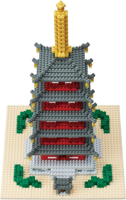 Nanoblock - 五重塔 Deluxe (15.2×15.2×30.5cm)