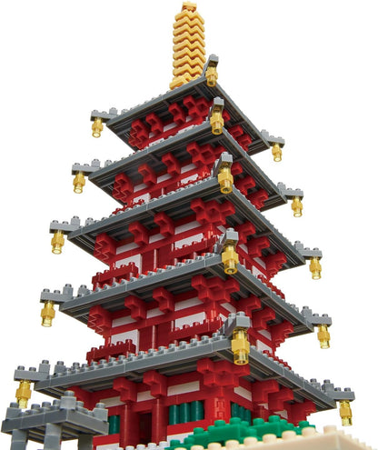 Nanoblock - 五重塔 Deluxe (15.2×15.2×30.5cm)