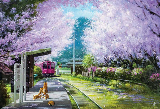 (帆布紋理)Taku Nagaoka - 彈簧平台  1000塊 (50×75cm)