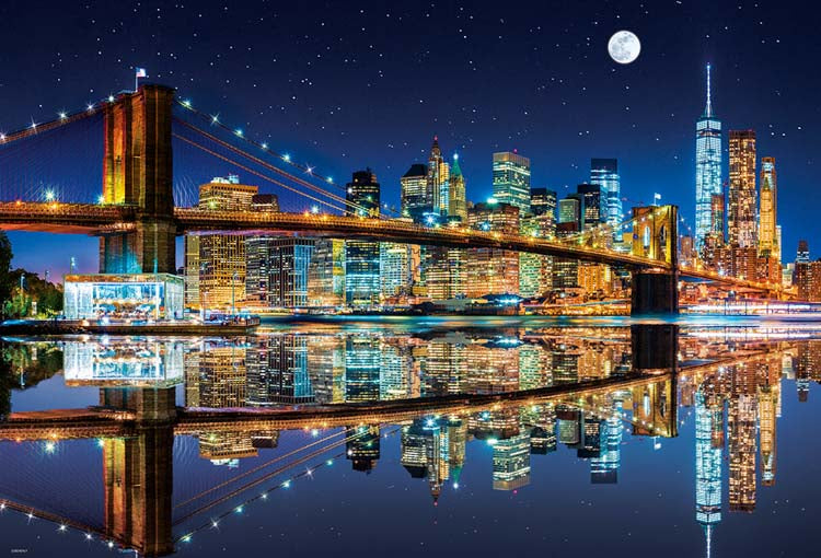 美國風景 - 布魯克林大橋 1000塊 (49×72cm)