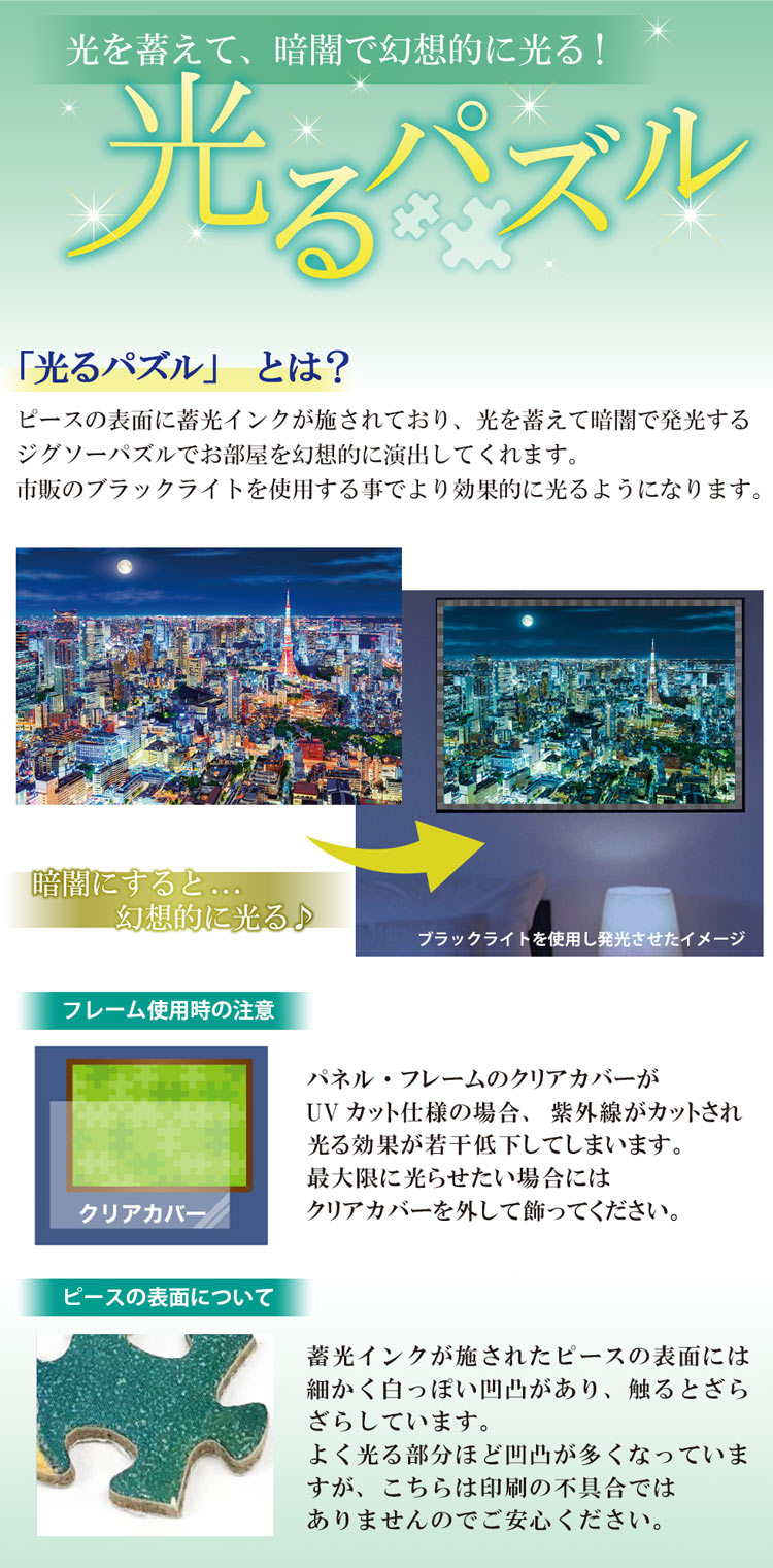 (夜光) 日本風景 - 長岡祭煙火大會 1000塊 (49×72cm)