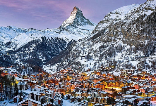 瑞士風景 - 採爾馬特及馬特洪峰景色 1000塊 (49×72cm)