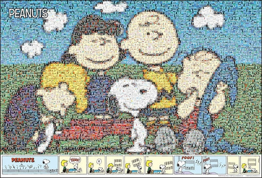 史努比 - 馬賽克藝術 史努比與朋友 1000塊 (49×72cm)