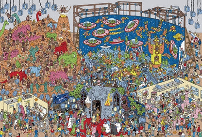 威利在哪裏？ - 恐龍、外星人、幽靈 1000塊 (49×72cm)