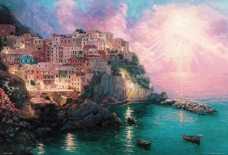 Francisco Caballero - 馬納羅拉彩色海岸 1000塊 (49×72cm)