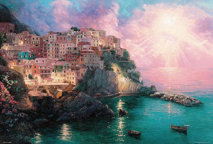 Francisco Caballero - 馬納羅拉彩色海岸 1000塊 (49×72cm)