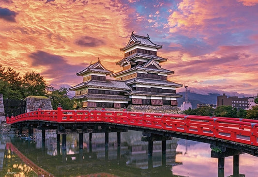 (迷你尺寸) 日本風景 - 松本城 1000塊 (26×38cm)