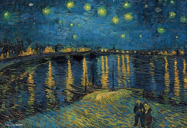 (迷你尺寸) 梵高 - 隆河上的星夜 1000塊 (26×38cm)