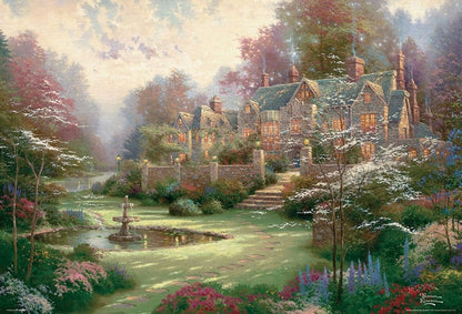 (帆布紋理) (迷你尺寸) Thomas - 春之花園 2000塊 (49×72cm)