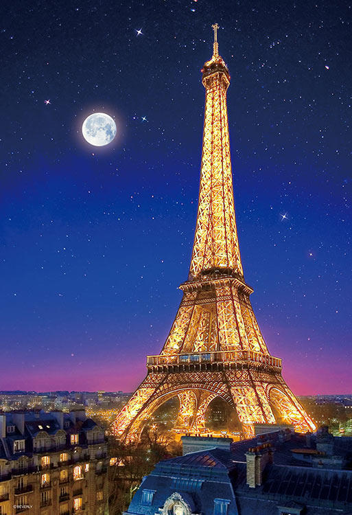 法國風景 - 閃耀的艾菲爾鐵塔 300塊 (26×38cm)