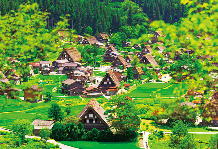 日本風景 - 白川鄉合掌村 300塊 (26×38cm)