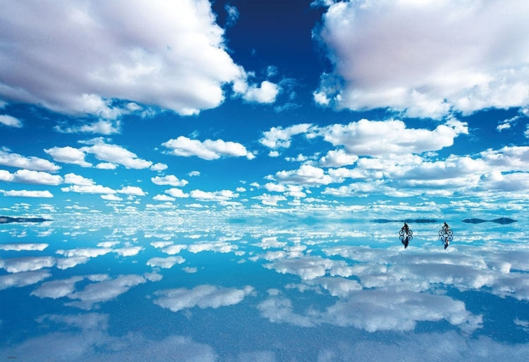 玻利維亞風景 - 天空之鏡烏尤尼鹽湖 300塊 (26×38cm)