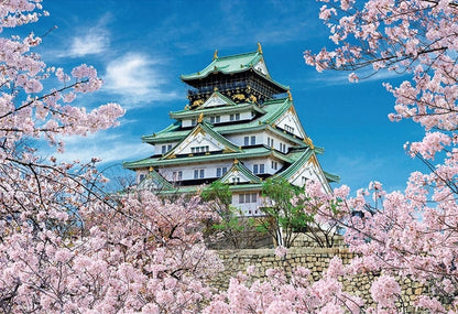 日本風景 - 大阪城櫻花景 300塊 (26×38cm)