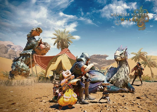 Monster Hunter Wilds - 沙漠上的露營 600塊 (38×53cm)