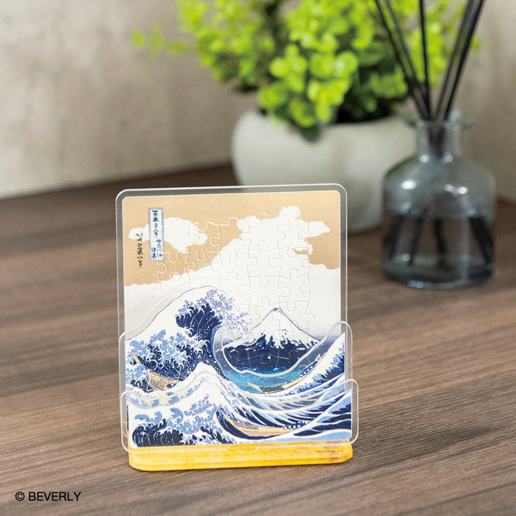 水晶立體 - 葛飾北齋 神奈川沖浪裏 33塊