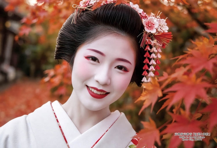 日本風景 - 京都紅葉與舞妓 300塊 (26×38cm)