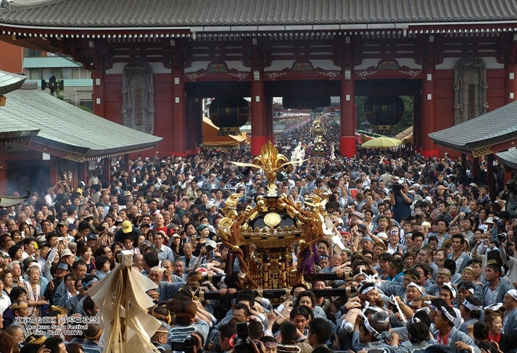 日本風景 - 東京浅草寺三社祭 300塊 (26×38cm)