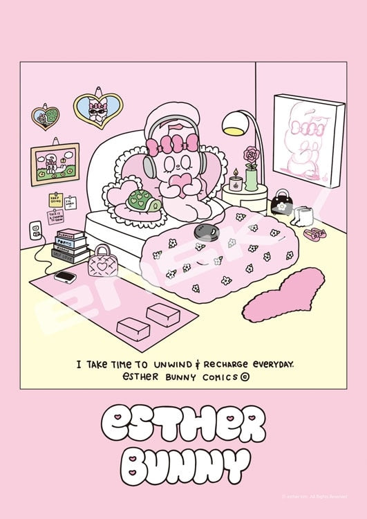 ESTHER BUNNY - 抽出時間放鬆一下 208塊 (18.2×25.7cm)