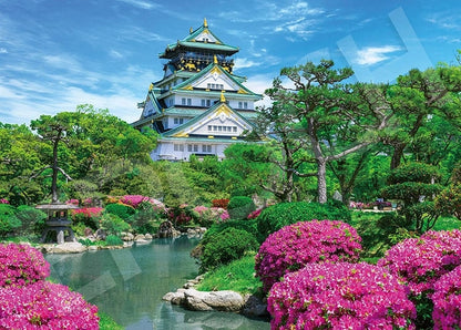 日本風景 -  大阪城與日本庭園 500塊 (38×53cm)