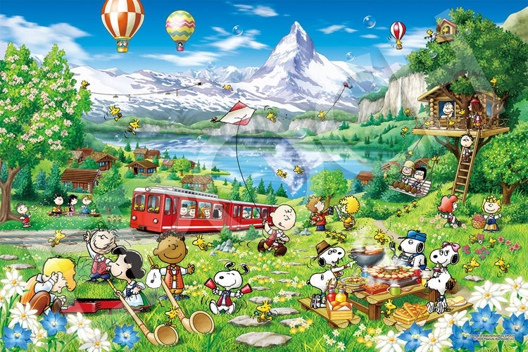 史努比 - 史努比在瑞士 1000塊 (50×75cm)