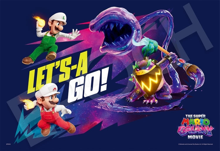 (特大尺寸)Super Mario - 超級瑪利歐銀河電影 瑪利歐與路易吉 VS. 汪達庫巴 100塊 (26×38cm)