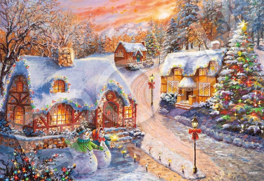 (迷你尺寸) Nicky Boehm - 閃閃發光的小屋  1053塊 (26×38cm)