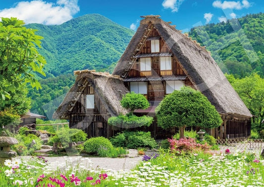 (迷你尺寸)日本風景 - 白川鄉房屋 岐阜 500塊 (18.2×25.7cm)