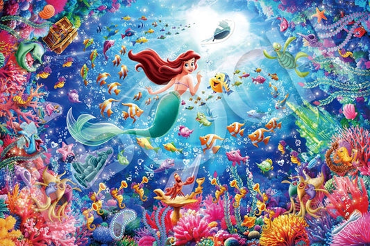 (手作裝飾) 小魚仙 - 走向光明 1000塊 (50×75cm)