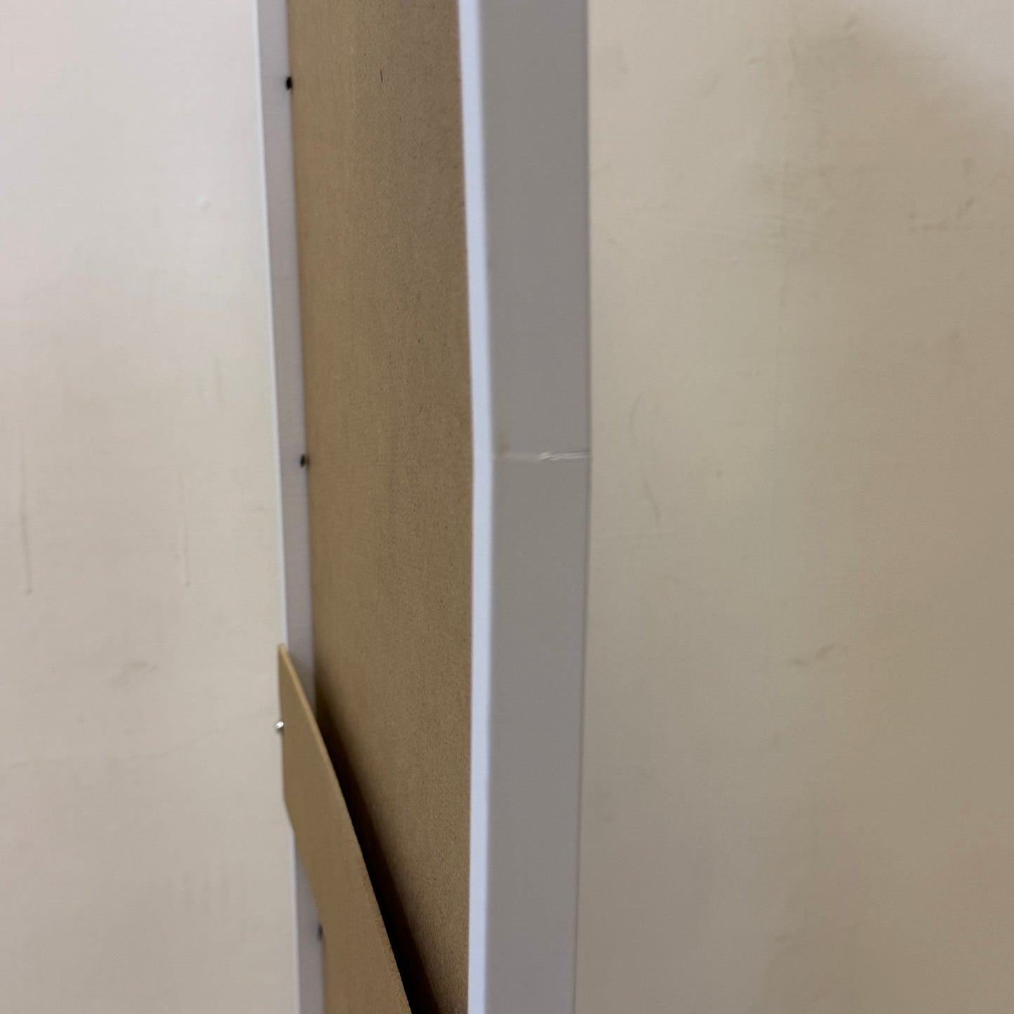 (瑕疵品) 厚實平角實木框 白色 - 34×102cm(此框架必須自取，不能用順豐運送)