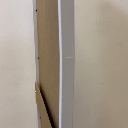 (瑕疵品) 厚實平角實木框 白色 - 34×102cm(此框架必須自取，不能用順豐運送)